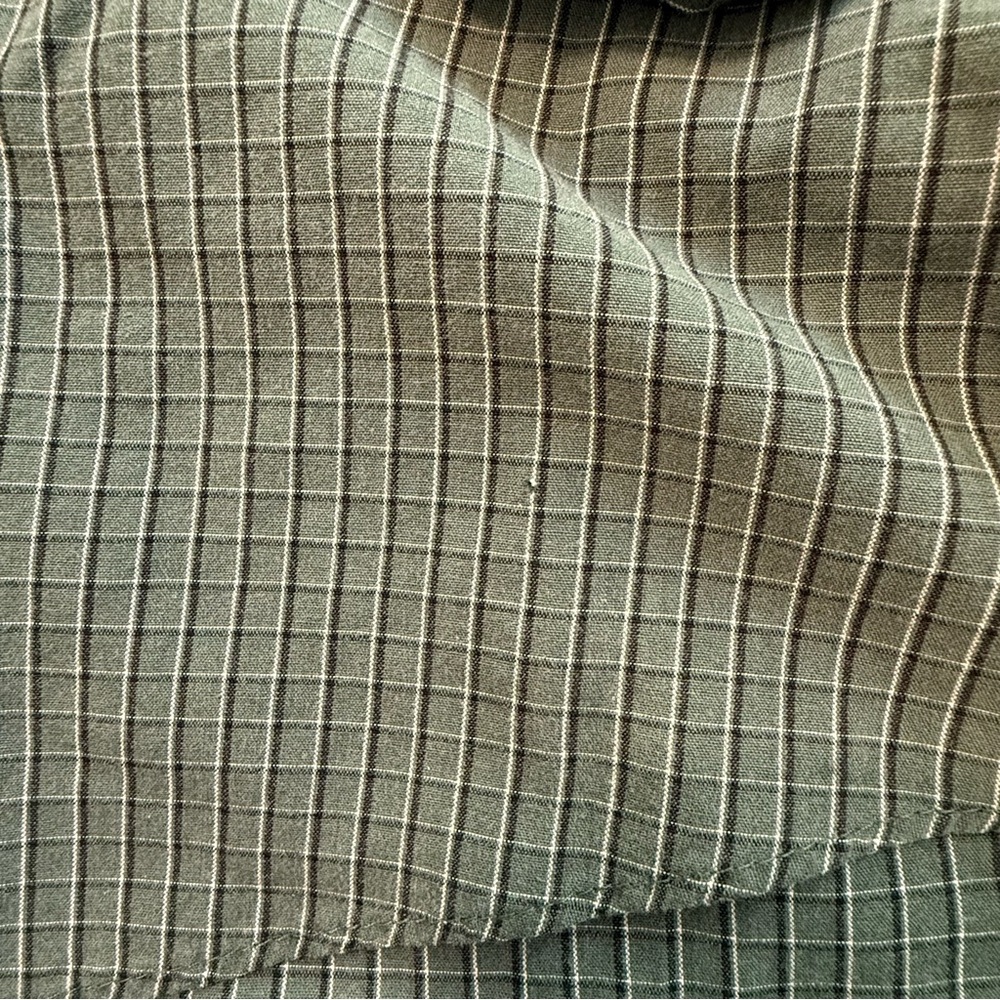 Van Heusen No-Iron Micro Check Button Down Shirt - Men’s Large 16-16.5 - Picture 7 of 8